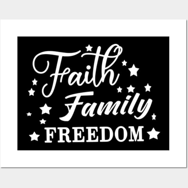 Faith Family Freedom Wall Art by Shop Ovov